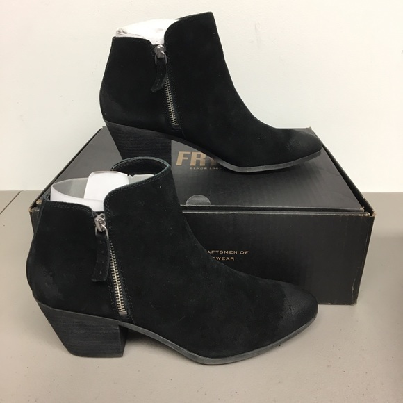 frye judy zip bootie black